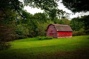 Red Barn located in the Connecticut Countryside. 